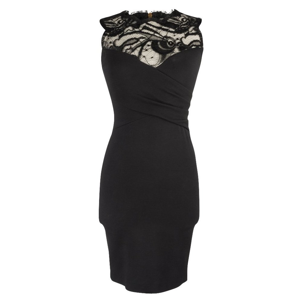 Emilio Pucci Dress Beautiful Lace Neckline Size 4